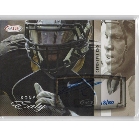 2014 SAGE Autographs Gold #16 Kony Ealy (30-X246-NFLPANTHERS)
