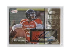 2014 SAGE Autographs Gold #49 Logan Thomas (30-X272-NFLCARDINALS)