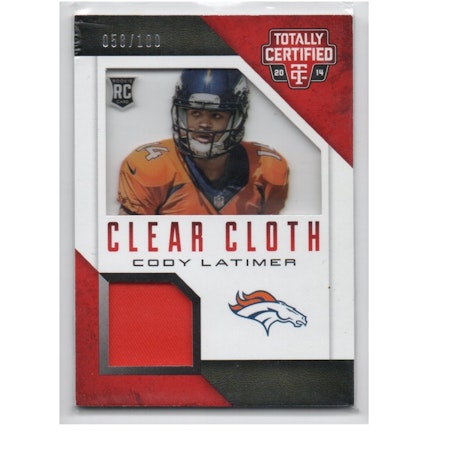 2014 Totally Certified Rookie Clear Cloth #RCCCL Cody Latimer (30-X253-NFLBRONCOS)