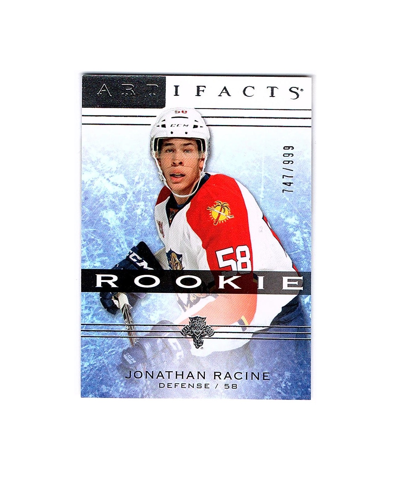 2014-15 Artifacts #134 Jonathan Racine RC (15-X6-NHLPANTHERS)