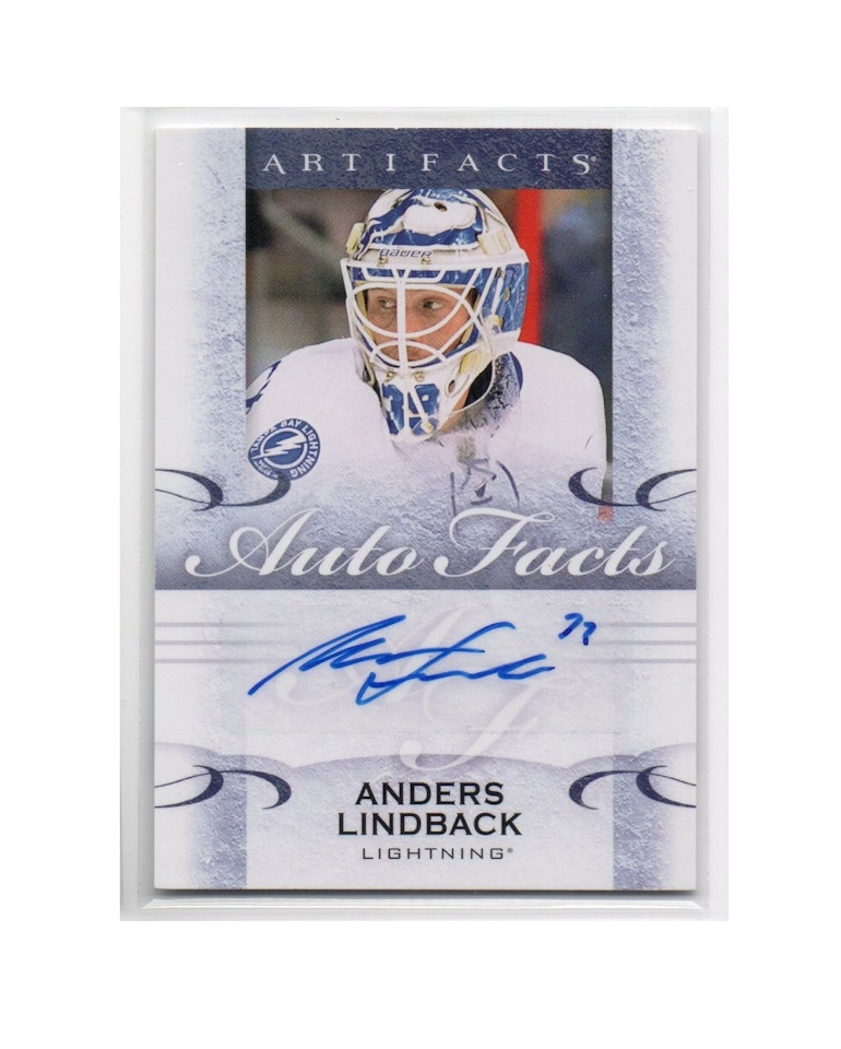 2014-15 Artifacts Autofacts #AAL Anders Lindback F (30-X159-LIGHTNING)