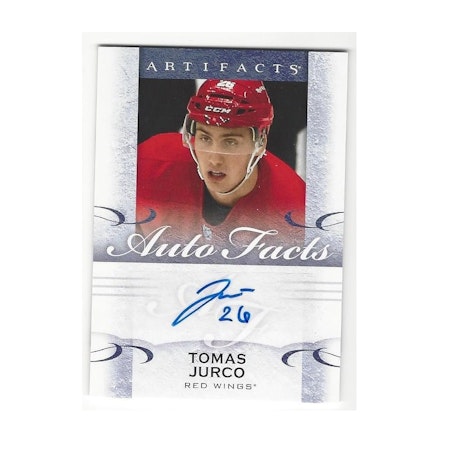 2014-15 Artifacts Autofacts #ATJ Tomas Jurco H (40-249x3-RED WINGS)