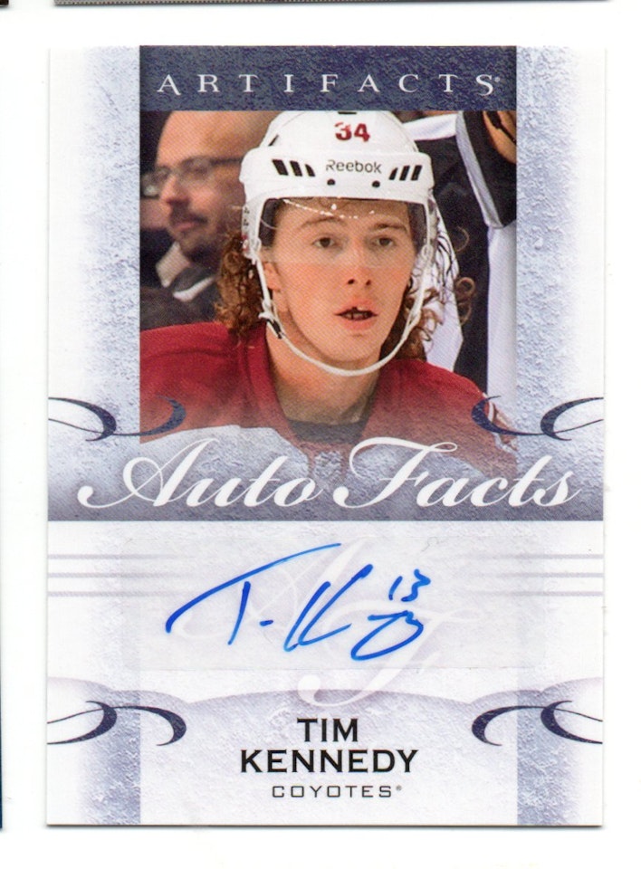 2014-15 Artifacts Autofacts #ATK Tim Kennedy F (25-X337-COYOTES)