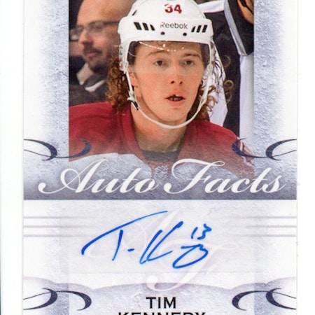 2014-15 Artifacts Autofacts #ATK Tim Kennedy F (25-X337-COYOTES)