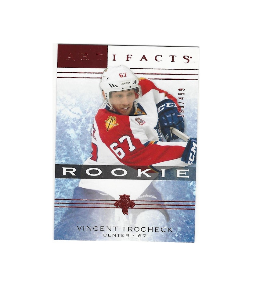 2014-15 Artifacts Ruby #150 Vincent Trocheck (30-X40-NHLPANTHERS)