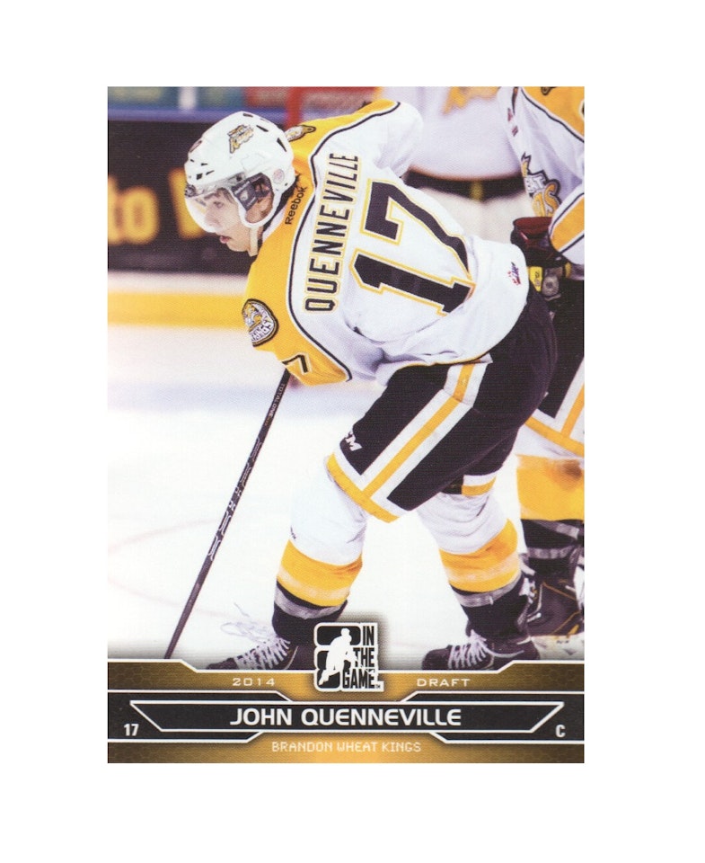 2014-15 ITG Draft Prospects #27 John Quenneville (10-X14-OTHERS)