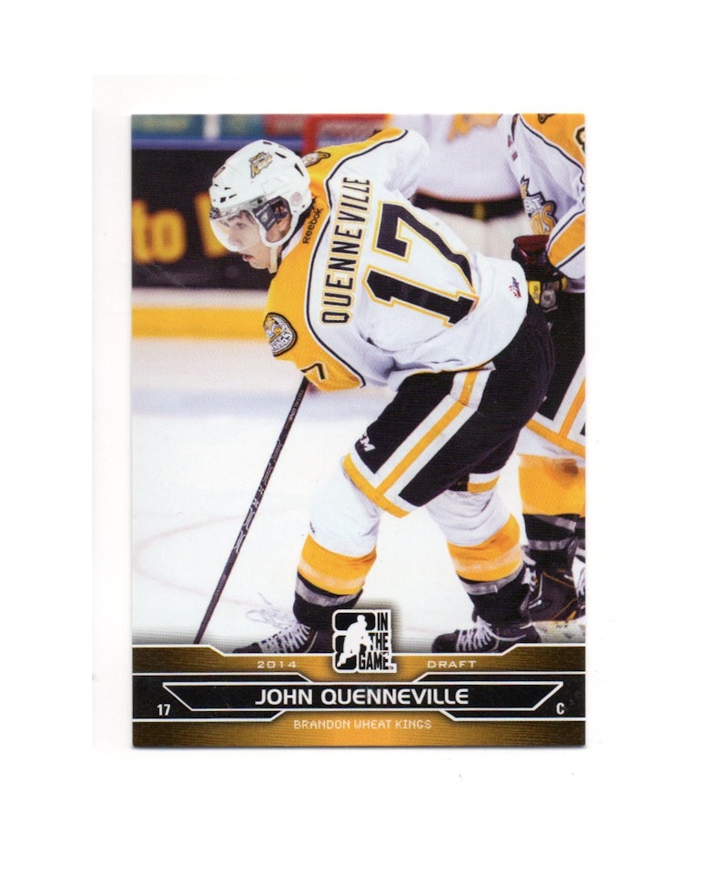 2014-15 ITG Draft Prospects #27 John Quenneville (10-X74-OTHERS)