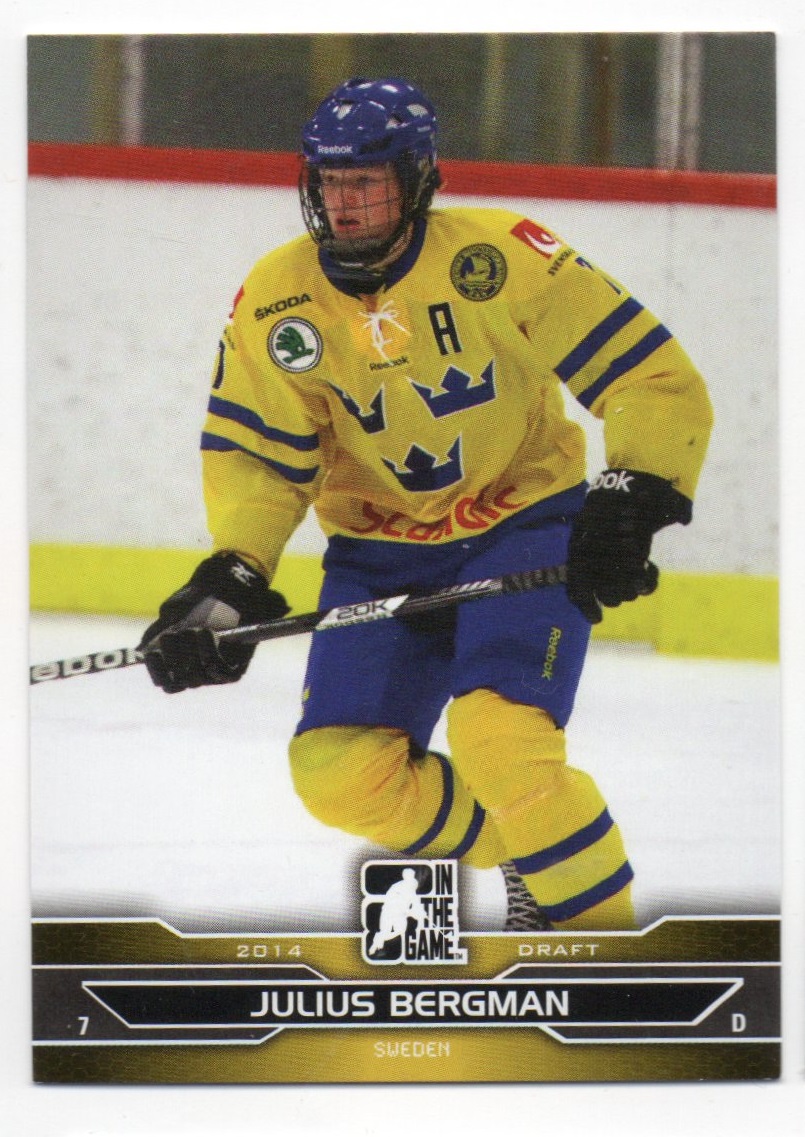 2014-15 ITG Draft Prospects #70 Julius Bergman (10-X74-SWEDEN)