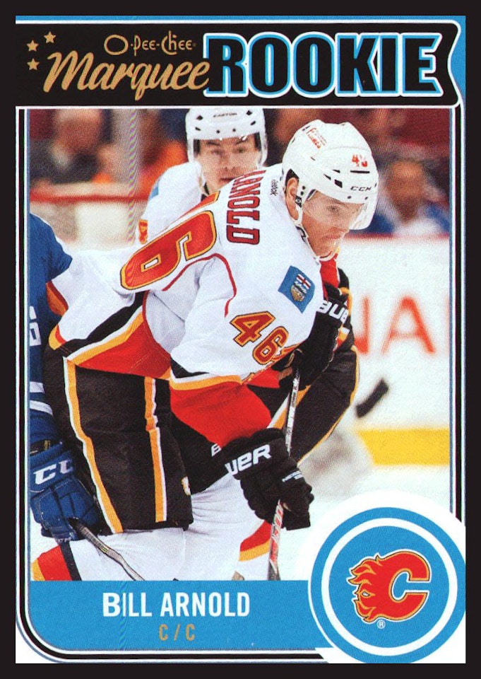 2014-15 O-Pee-Chee #520 Bill Arnold RC (10-X55-FLAMES)