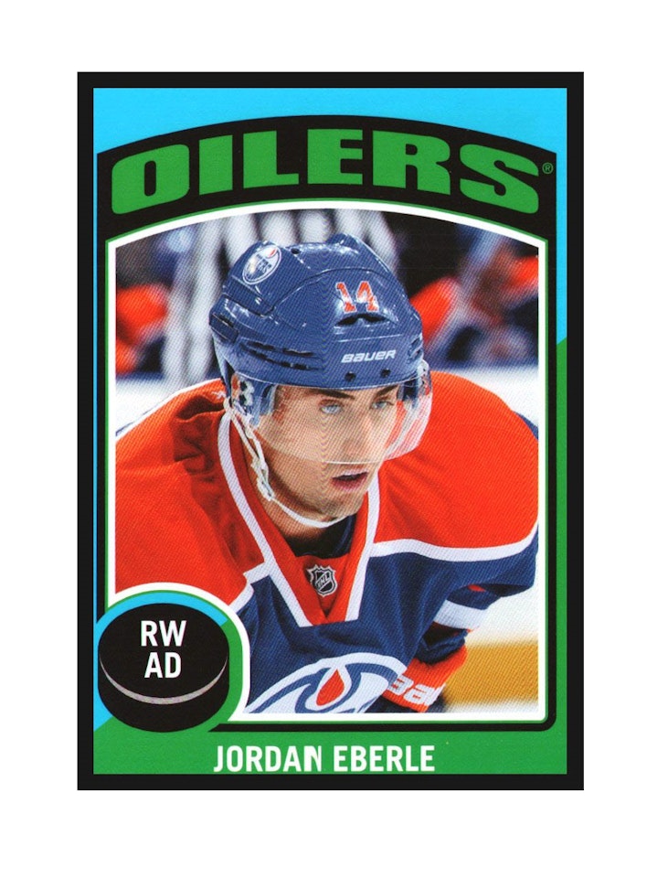2014-15 O-Pee-Chee Stickers #ST10 Jordan Eberle (10-X188-OILERS)