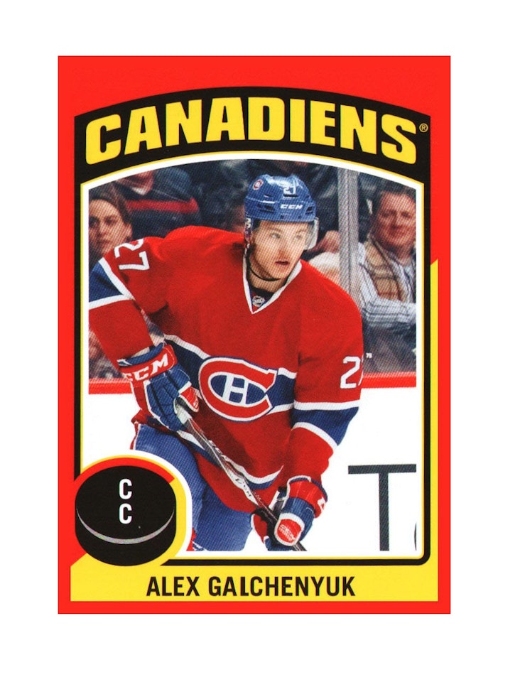2014-15 O-Pee-Chee Stickers #ST11 Alex Galchenyuk (10-X189-CANADIENS)