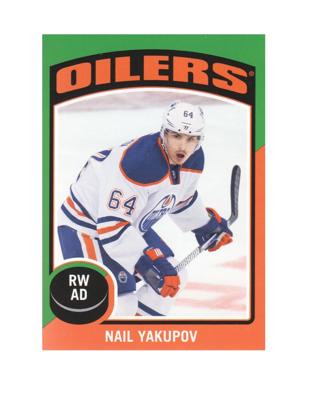 2014-15 O-Pee-Chee Stickers #ST17 Nail Yakupov (10-X189-OILERS)
