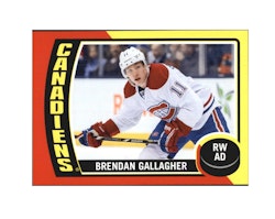 2014-15 O-Pee-Chee Stickers #ST87 Brendan Gallagher (10-X189-CANADIENS)