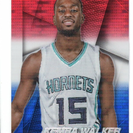 2014-15 Panini Prizm Prizms Red White and Blue Pulsar #56 Kemba Walker (30-X308-NBAHORNETS)