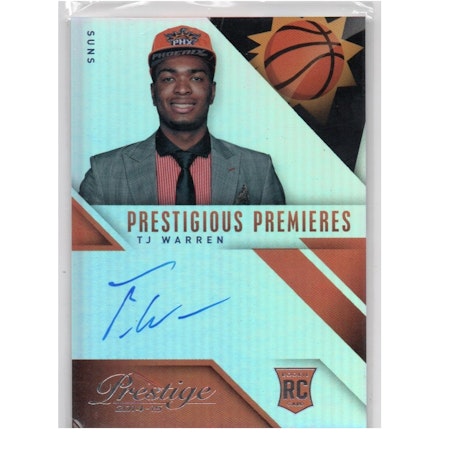 2014-15 Prestige Plus Prestigious Premieres Signatures #PPTJ T.J. Warren (30-X243-NBASUNS)