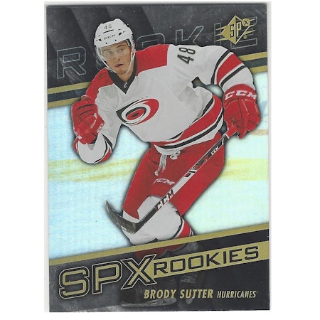 2014-15 SPx #126 Brody Sutter RC (10-X97-HURRICANES)