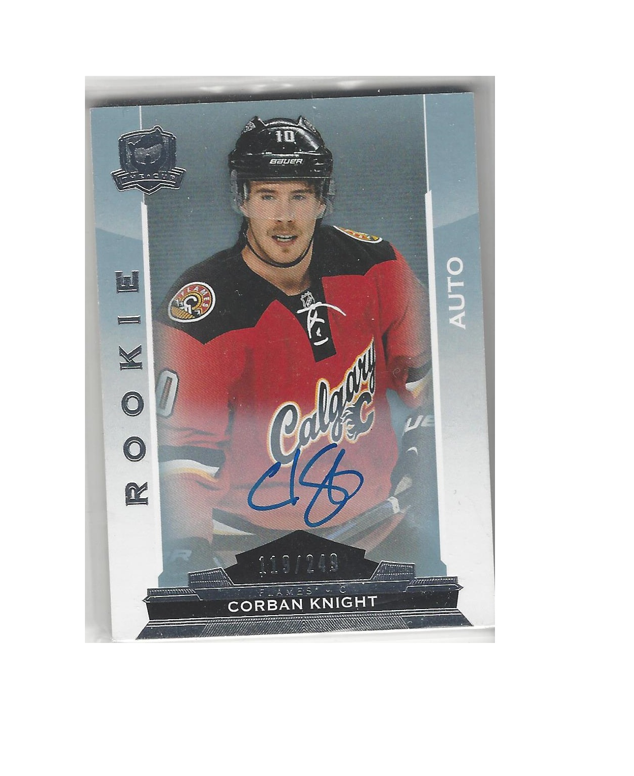 2014-15 The Cup #97 Corban Knight AU RC (80-X96-FLAMES)