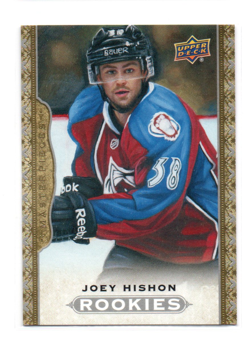 2014-15 UD Masterpieces #177 Joey Hishon RC (15-X313-AVALANCHE)