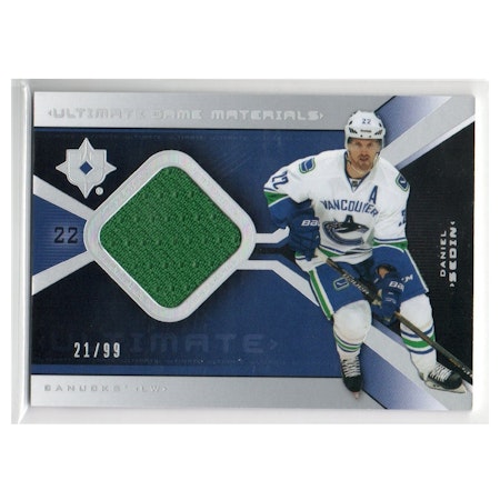 2014-15 Ultimate Collection '04-05 Retro Ultimate Memorabilia #UGJDS Daniel Sedin (40-X39-CANUCKS)