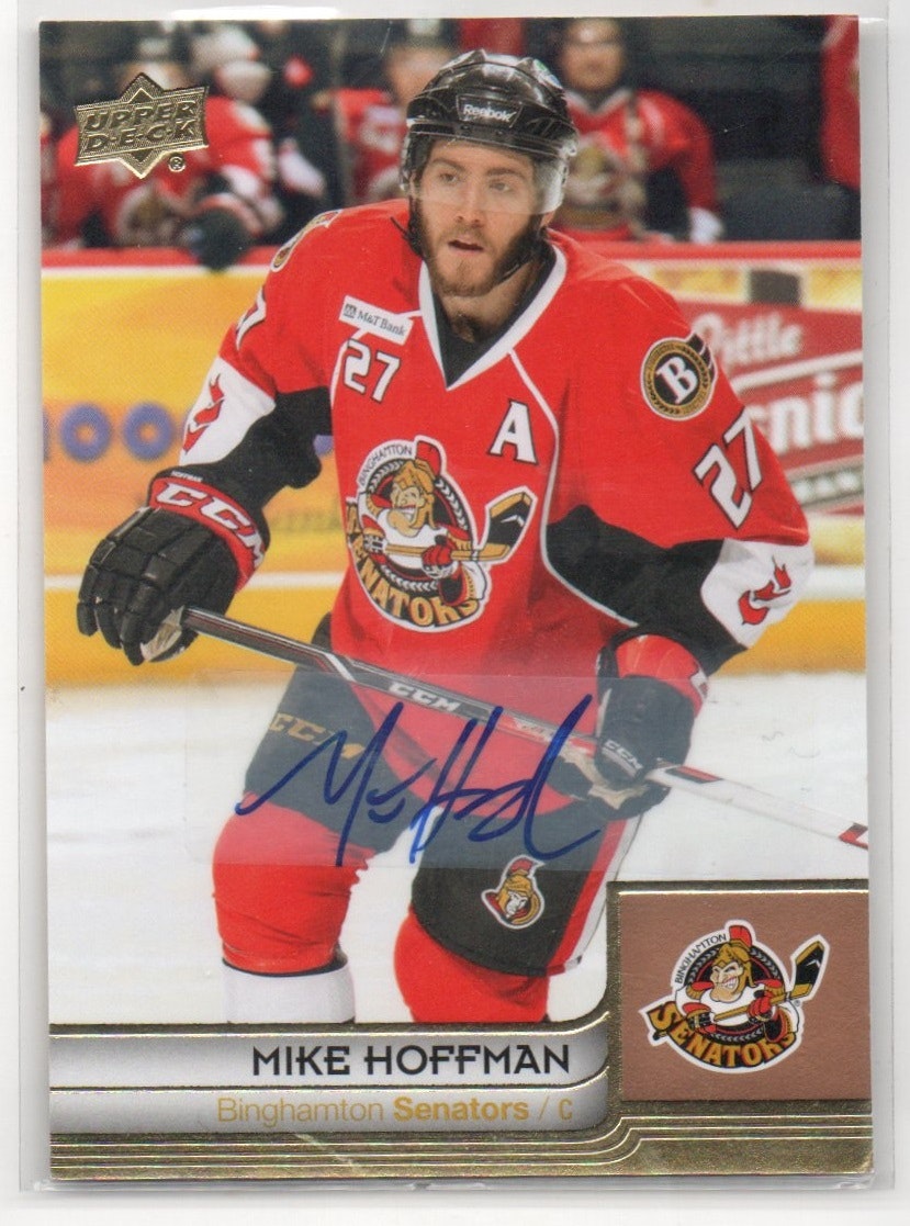 2014-15 Upper Deck AHL Box Set Autographs #14 Mike Hoffman (40-X295-SENATORS)