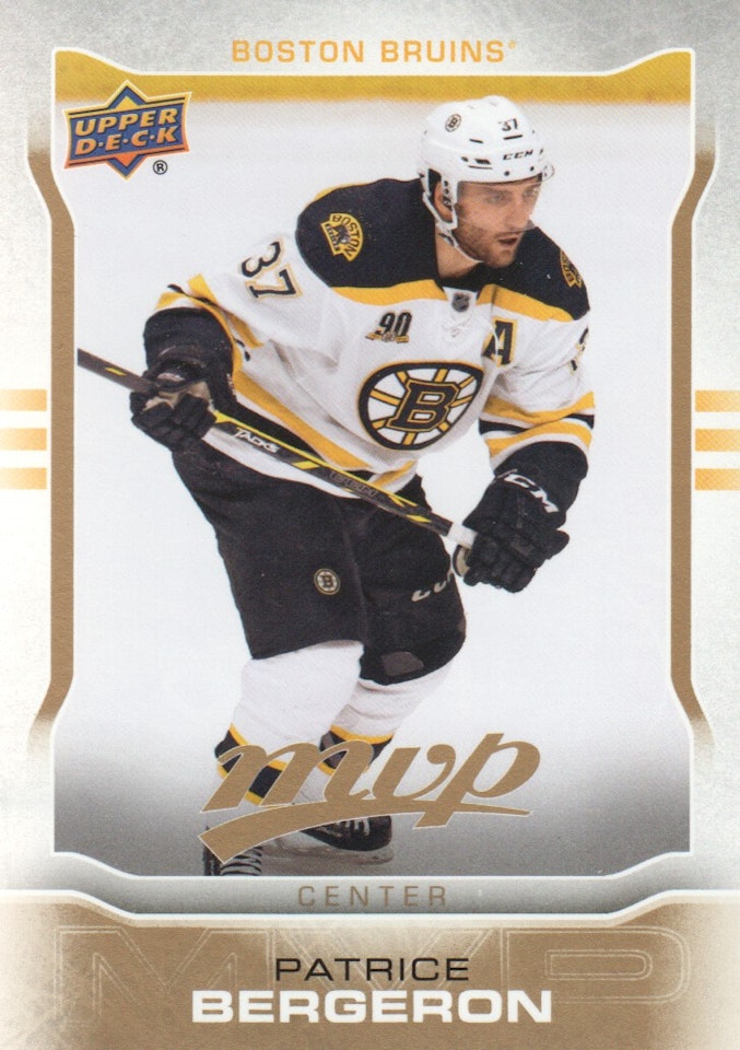 2014-15 Upper Deck MVP #210 Patrice Bergeron SP (12-X13-BRUINS)