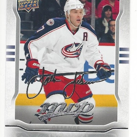 2014-15 Upper Deck MVP Silver Script #163 Jack Johnson (10-231x1-BLUEJACKETS)