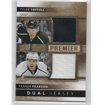 2014-15 Upper Deck Premier Duals #PQ2TP Tyler Toffoli Tanner Pearson (50-X197-NHLKINGS)