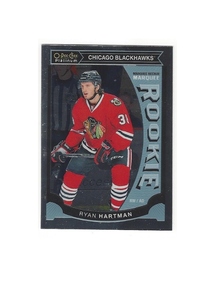 2015-16 O-Pee-Chee Platinum Marquee Rookies #M3 Ryan Hartman (20-156x7-BLACKHAWKS)