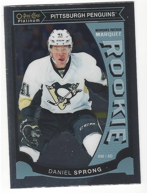 2015-16 O-Pee-Chee Platinum Marquee Rookies #M15 Daniel Sprong (15-X77-PENGUINS)