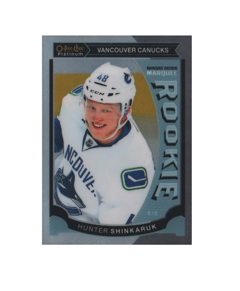 2015-16 O-Pee-Chee Platinum Marquee Rookies #M21 Hunter Shinkaruk (12-X218-CANUCKS)