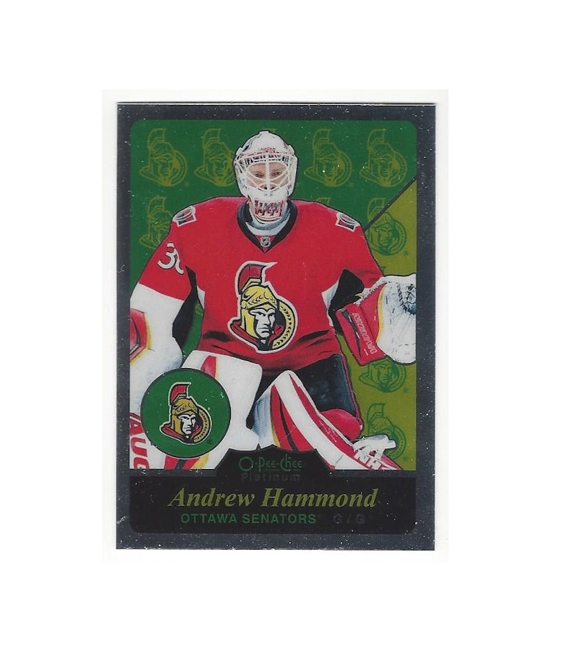 2015-16 O-Pee-Chee Platinum Retro #R69 Andrew Hammond (50-X92-SENATORS)