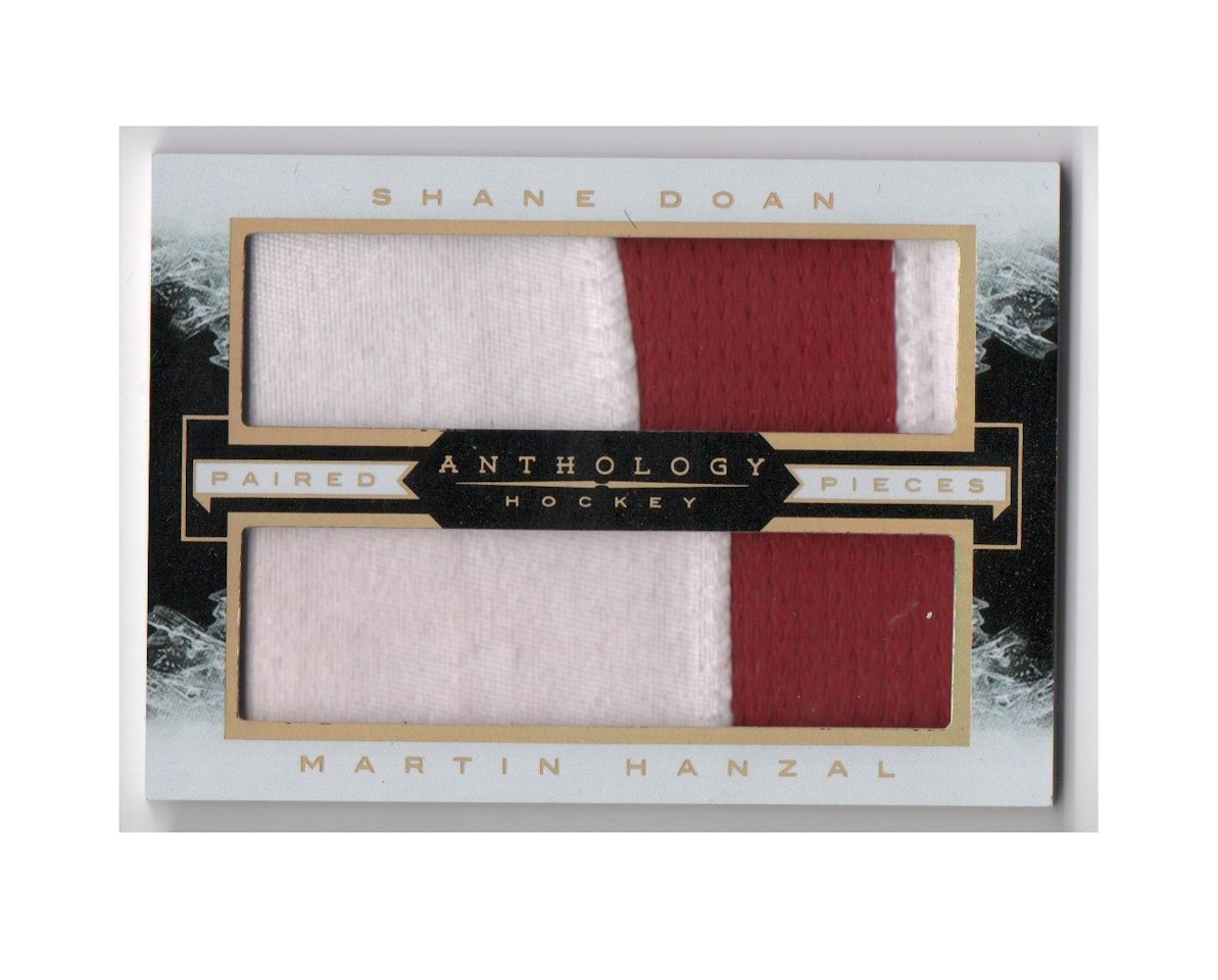 2015-16 Panini Anthology Paired Pieces Prime #36 Shane Doan Martin Hanzal (60-X154-COYOTES)