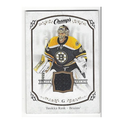 2015-16 Upper Deck Champ's Jerseys #JTR Tuukka Rask C (50-X42-BRUINS)