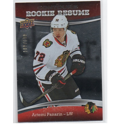 2015-16 Upper Deck Contours Rookie Resume #RR20 Artemi Panarin (60-X101-BLACKHAWKS)