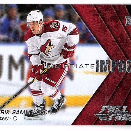 2015-16 Upper Deck Full Force Immediate Impacts #IIHS Henrik Samuelsson (10-163x5-COYOTES)