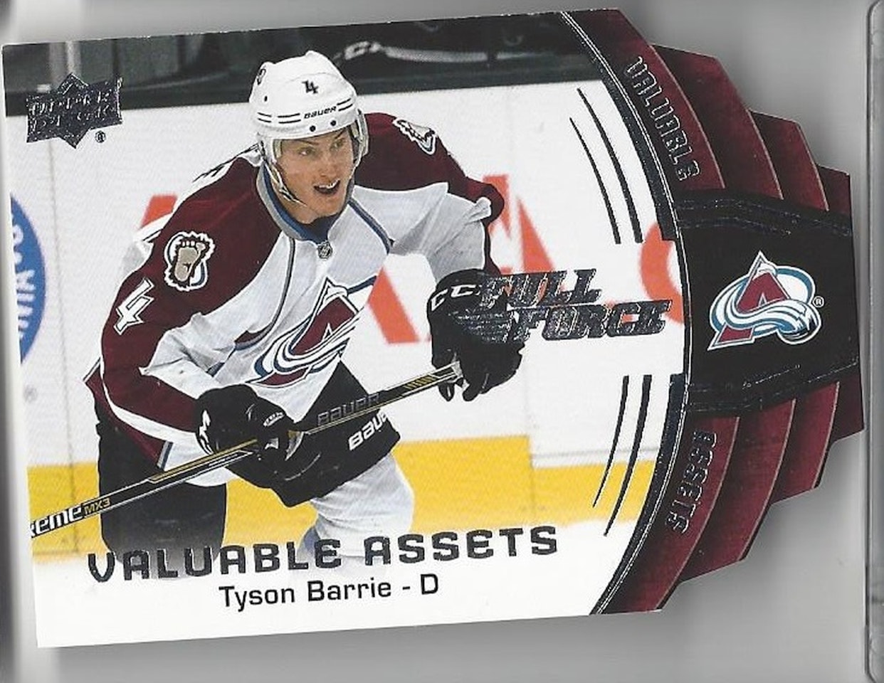2015-16 Upper Deck Full Force Valuable Assets #VTB Tyson Barrie (12-X109-AVALANCHE)