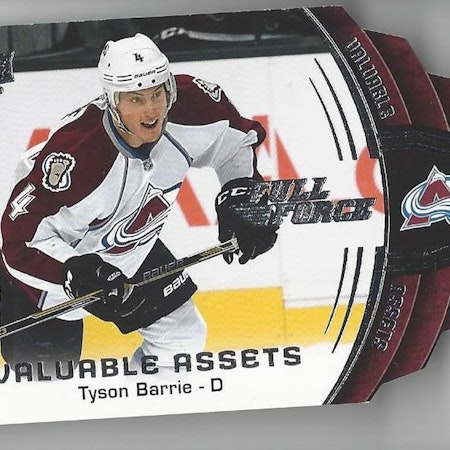 2015-16 Upper Deck Full Force Valuable Assets #VTB Tyson Barrie (12-X109-AVALANCHE)