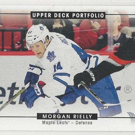 2015-16 Upper Deck Portfolio #282 Morgan Rielly (12-293x8-MAPLE LEAFS)