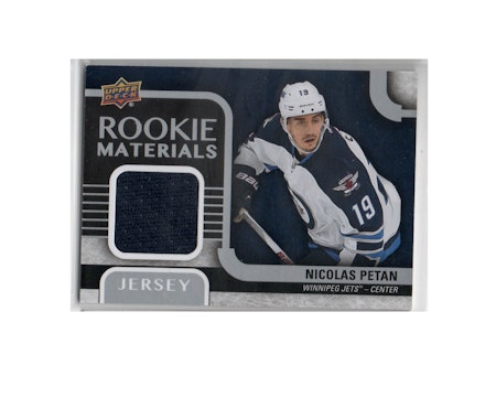 2015-16 Upper Deck Rookie Materials #RMNP Nicolas Petan D (25-X95-NHLJETS)