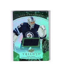 2015-16 Upper Deck Trilogy Rainbow Green #128 Connor Hellebuyck JSY (60-X26-NHLJETS)