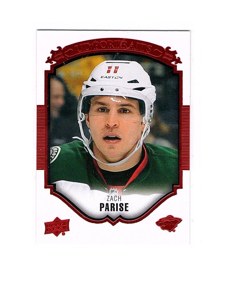2015-16 Upper Deck UD Portraits Red #P36 Zach Parise (20-X63-NHLWILD)