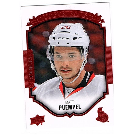 2015-16 Upper Deck UD Portraits Red #P60 Matt Puempel (20-X48-SENATORS)