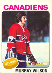 1975-76 Topps #162 Murray Wilson (10-X324-CANADIENS)