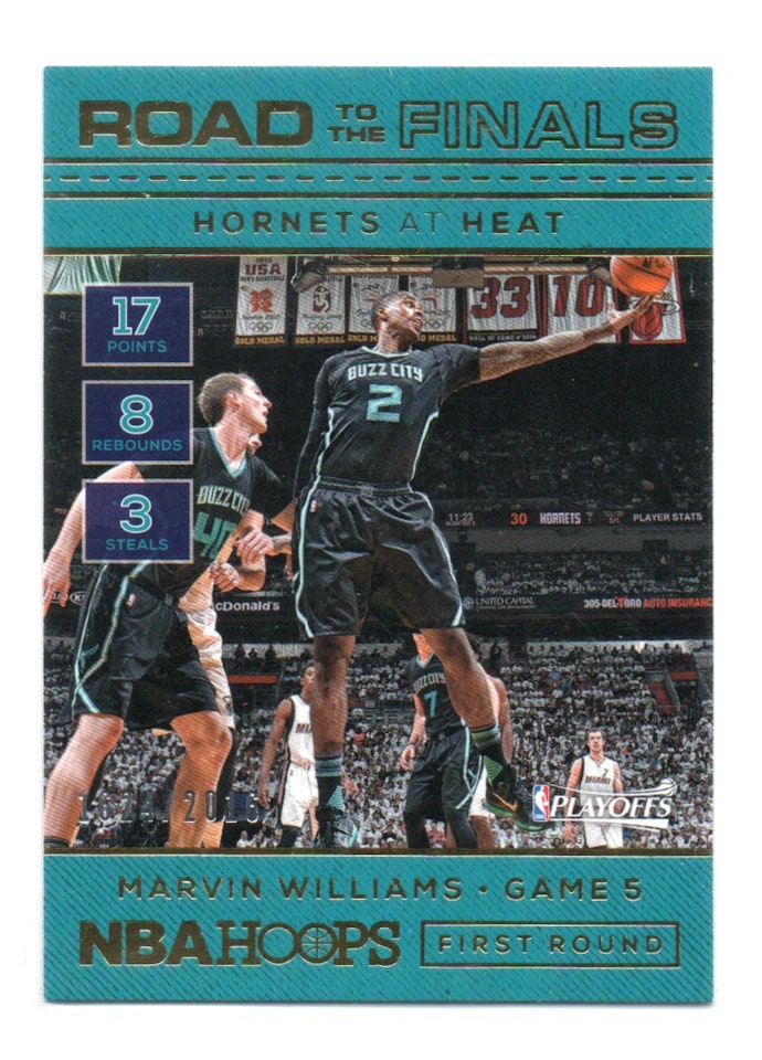 2016-17 Hoops Road to the Finals #15 Marvin Williams R1 (15-X307-NBAHORNETS)