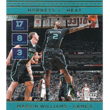 2016-17 Hoops Road to the Finals #15 Marvin Williams R1 (15-X307-NBAHORNETS)
