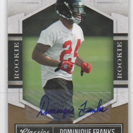 2010 Classics Significant Signatures Gold #135 Dominique Franks (30-X67-NFLFALCONS)