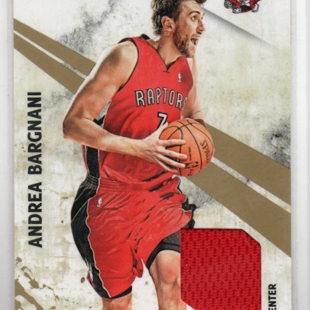 2010-11 Rookies and Stars Gold Materials #14 Andrea Bargnani (40-X55-NBARAPTORS)