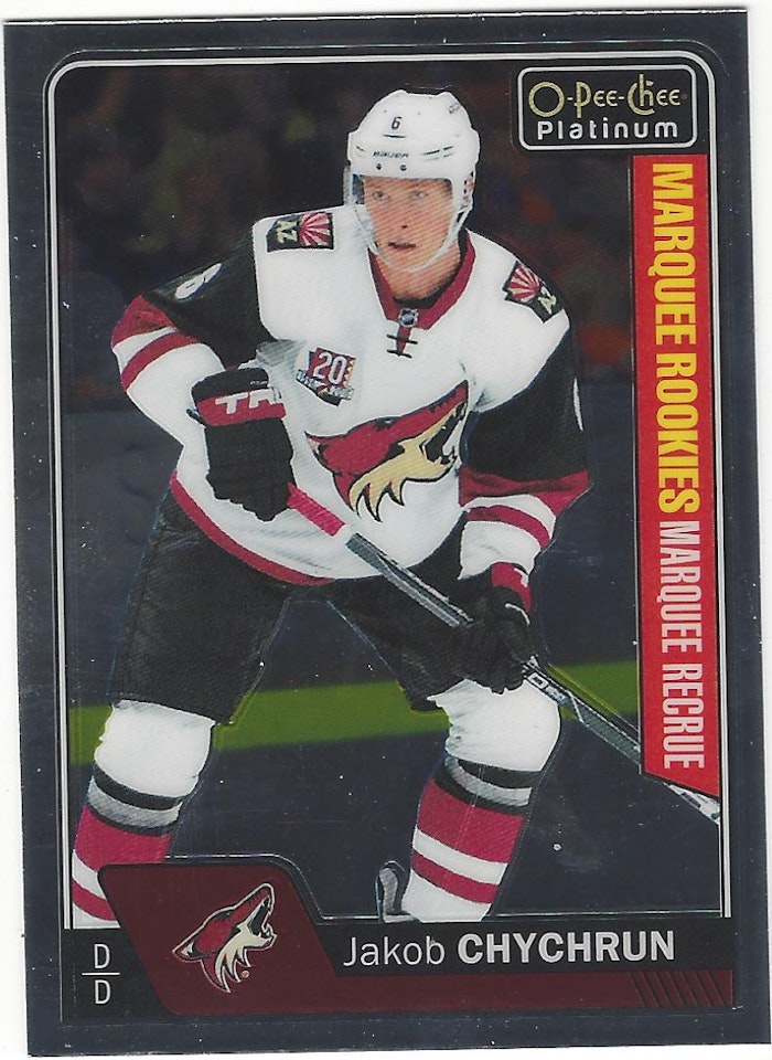 2016-17 O-Pee-Chee Platinum #191 Jakob Chychrun RC (15-X40-COYOTES)