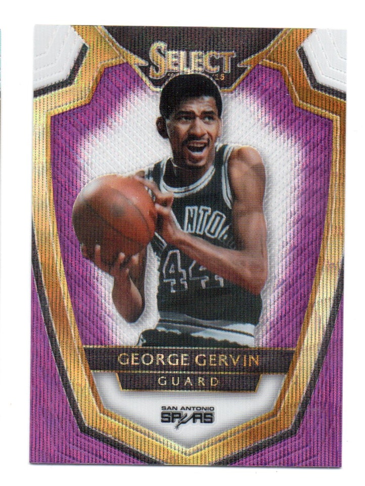 2014-15 Select Prizms Purple and White #183 George Gervin PRE (25-X326-NBASPURS)