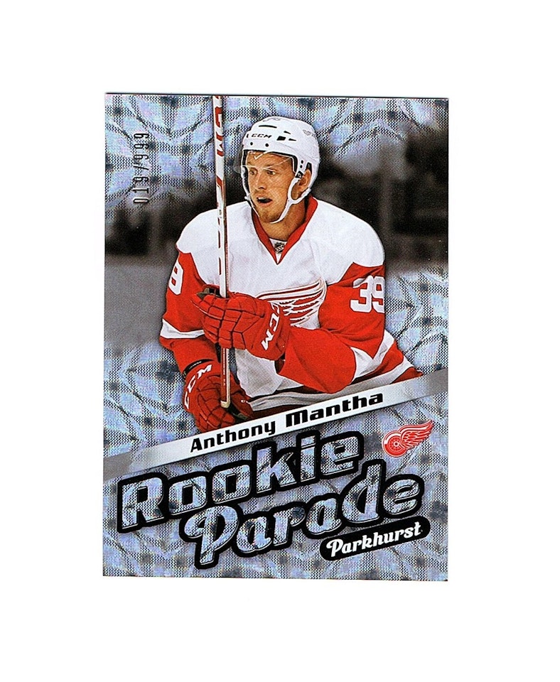 2016-17 Parkhurst Rookie Parade #RP5 Anthony Mantha (100-X4-RED WINGS)